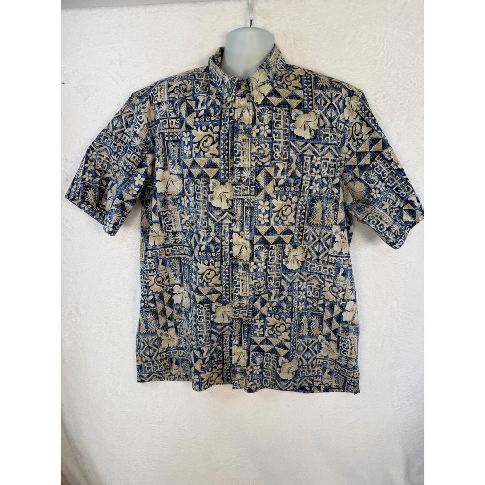 VTG Y2K Alfred Shaheen by Reyn Spooner Hawaiian Aloha Shirt Reverse Print XXL